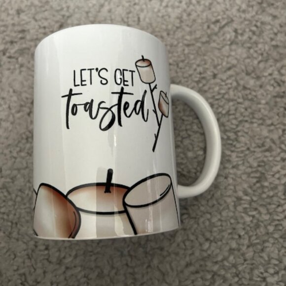 Let's Get Toasted Camping Coffee Mug - NWT - Picture 3 of 4